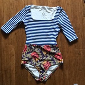 Seea Zuma in Genoa stripe and floral